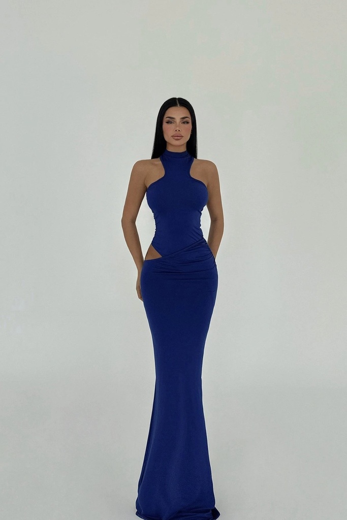 Saks Zero Sleeve Long Dress