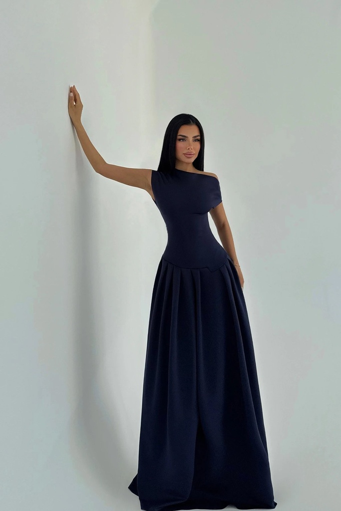 Navy Blue Long Dress