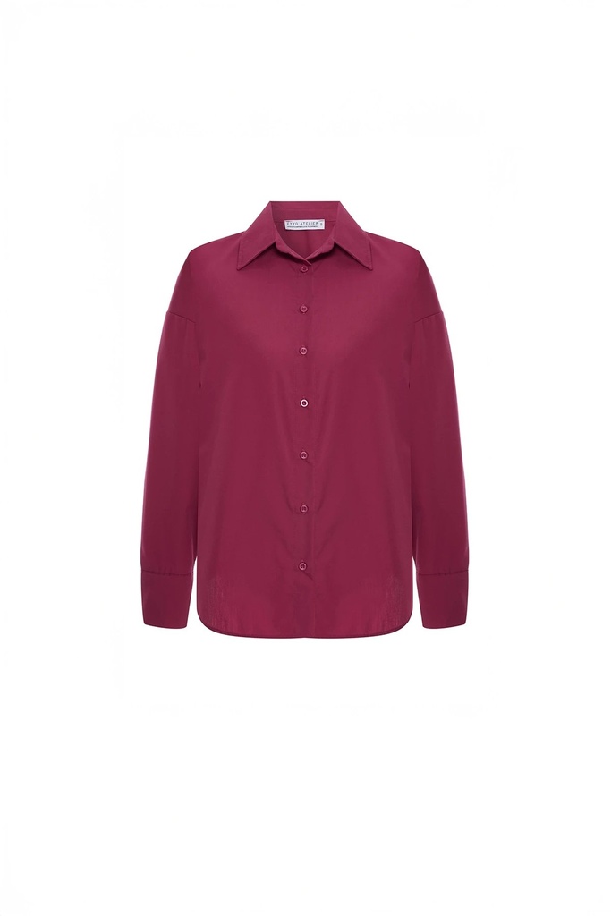 Fuchsia Button Front Shirt