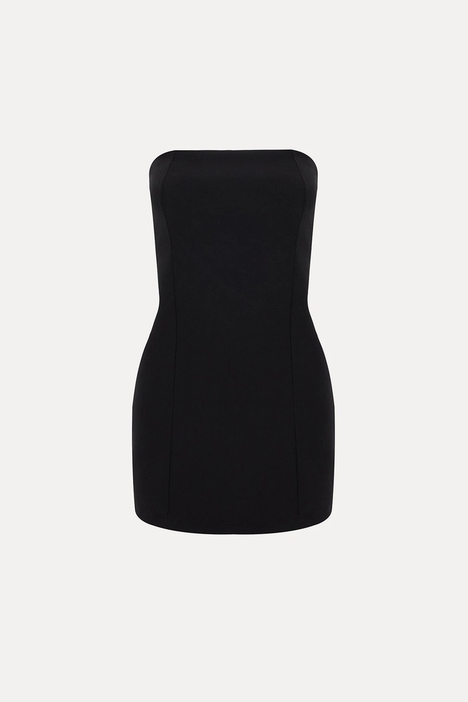 Black Strapless Mini Dress