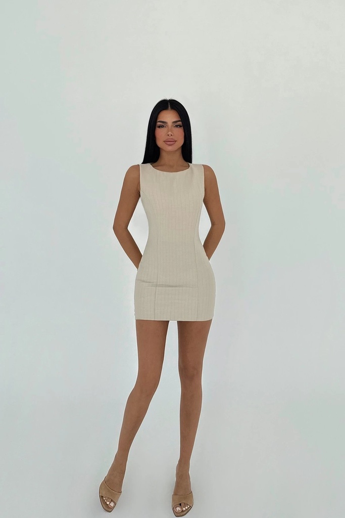 Beige Jila Mini Dress