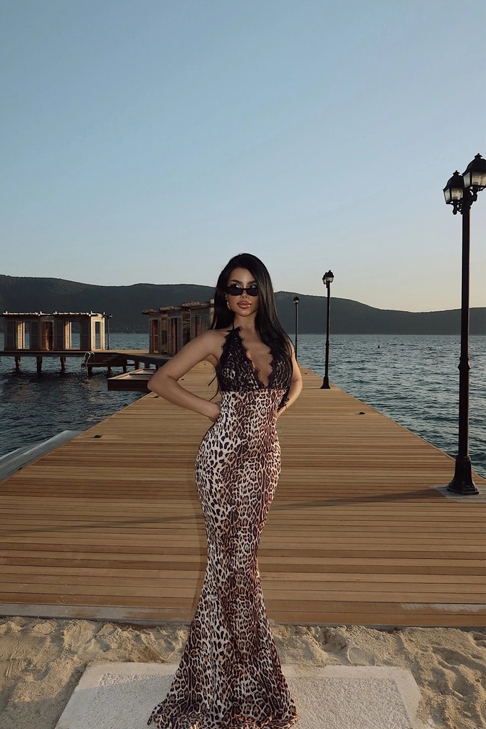 Leopard Pattern Long Dress
