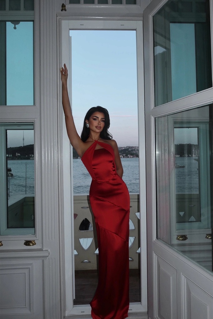 Red Basic Long Dress