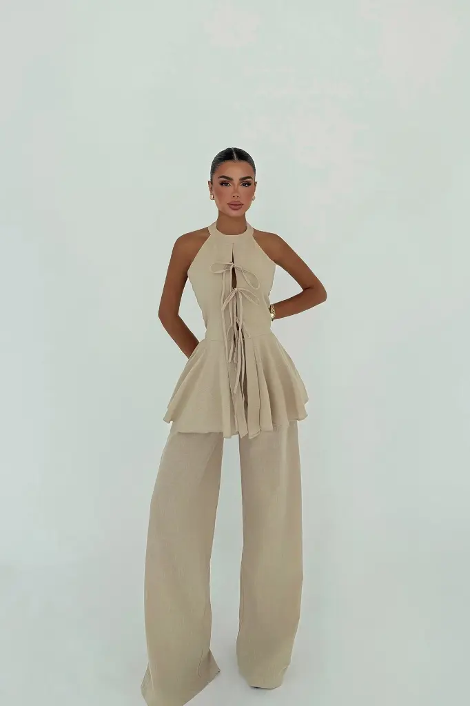 Beige Trouser Suit 