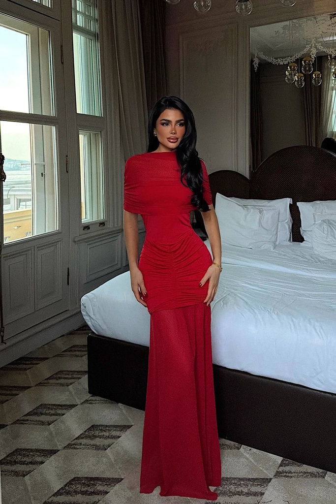 Red Shannon Maxi Dress