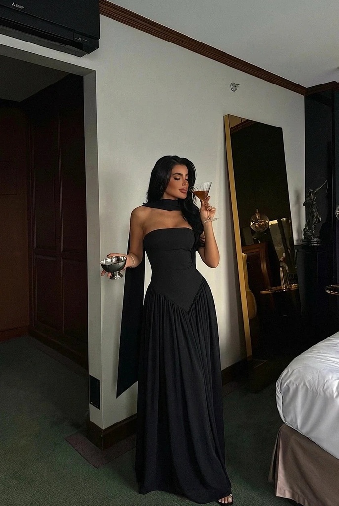 Black Sinatra Maxi Dress