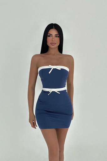 Saxe Tied Mini Dress