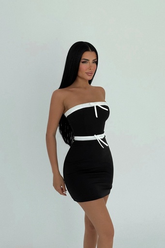 Black Tied Mini Dress