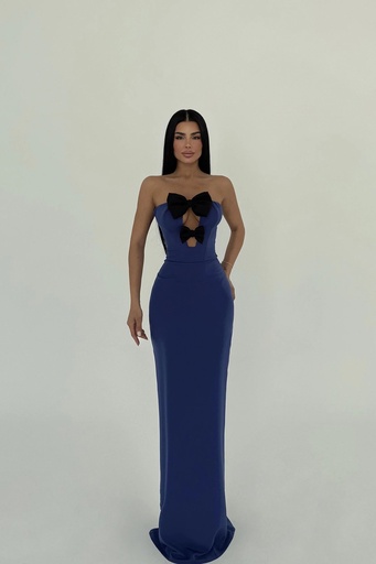 Indigo Arco Bow Detail Dress