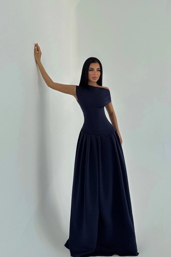 Navy Blue Long Dress