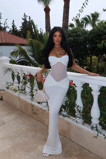 White Transparent Long Dress