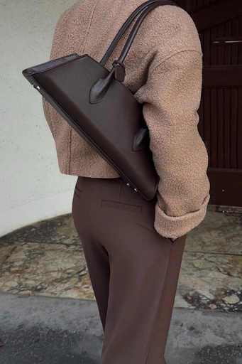 Brown Nersia Leather Bag