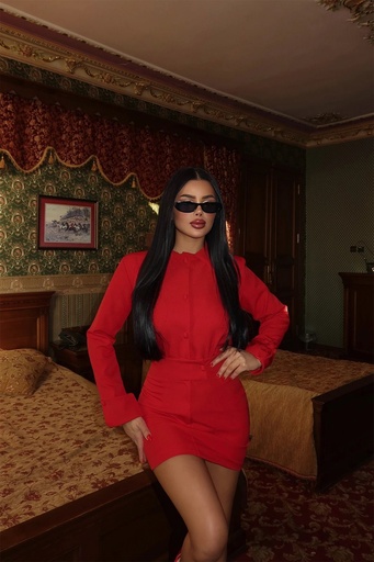 Red Joo Two Piece Suit