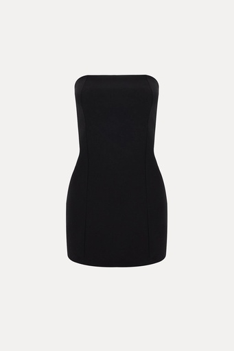 Black Strapless Mini Dress