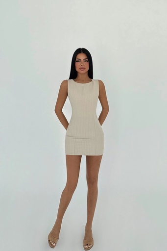 Beige Jila Mini Dress