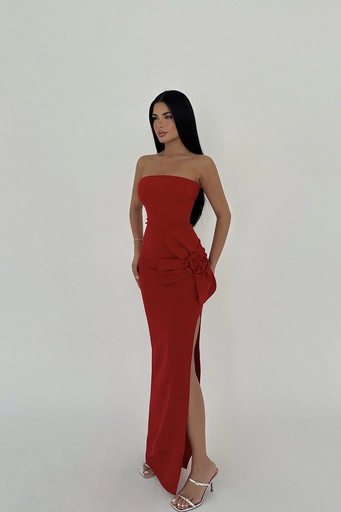 Red Daysi Strapless Dress