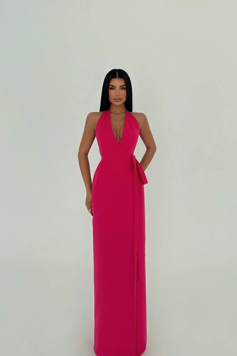 Fuchsia Tied Dress