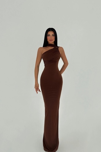 Brown Marcia Long Dress
