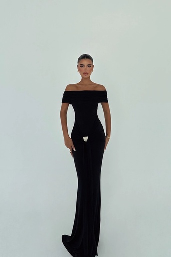 [ATE-3080] Black Allayia Long Dress