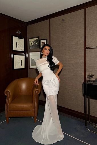 White Shannon Long Dress