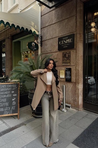 Brown Double Breasted Jacket