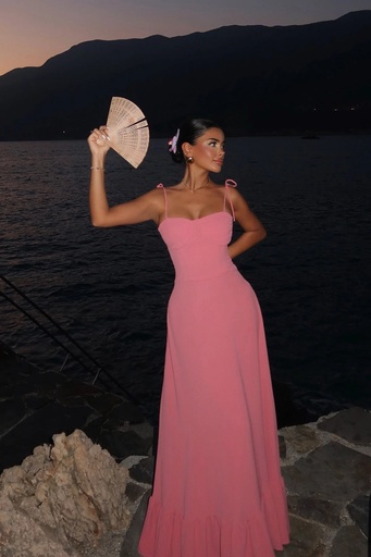 Dusty Rose Tie Dress