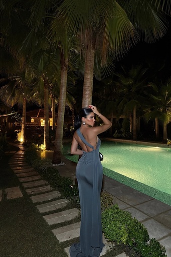 Anthracite Long Dress