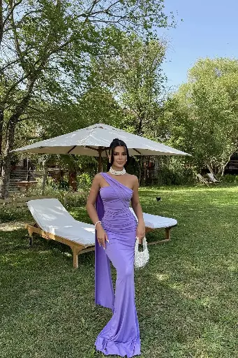 Purple Tie Dress