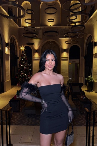 Fustan i zi me doreza me pupla